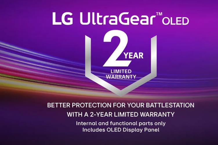 LG  UltraGear™ OLED 2 Year Limited Warranty
