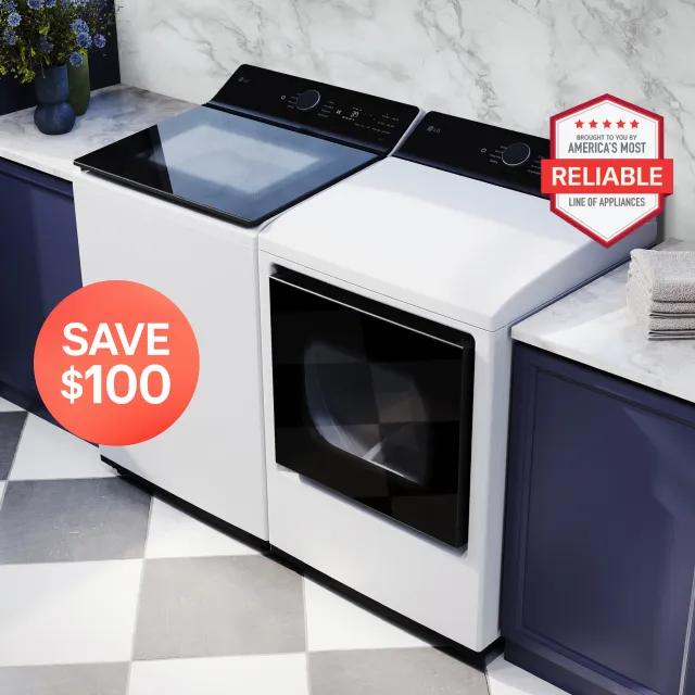Image for Save $100 on a top load washer & dryer pair